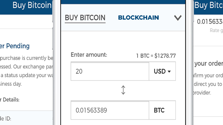 buy bitcoin using blockchain