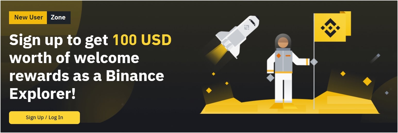 binance-100 usd-welcome-rewards