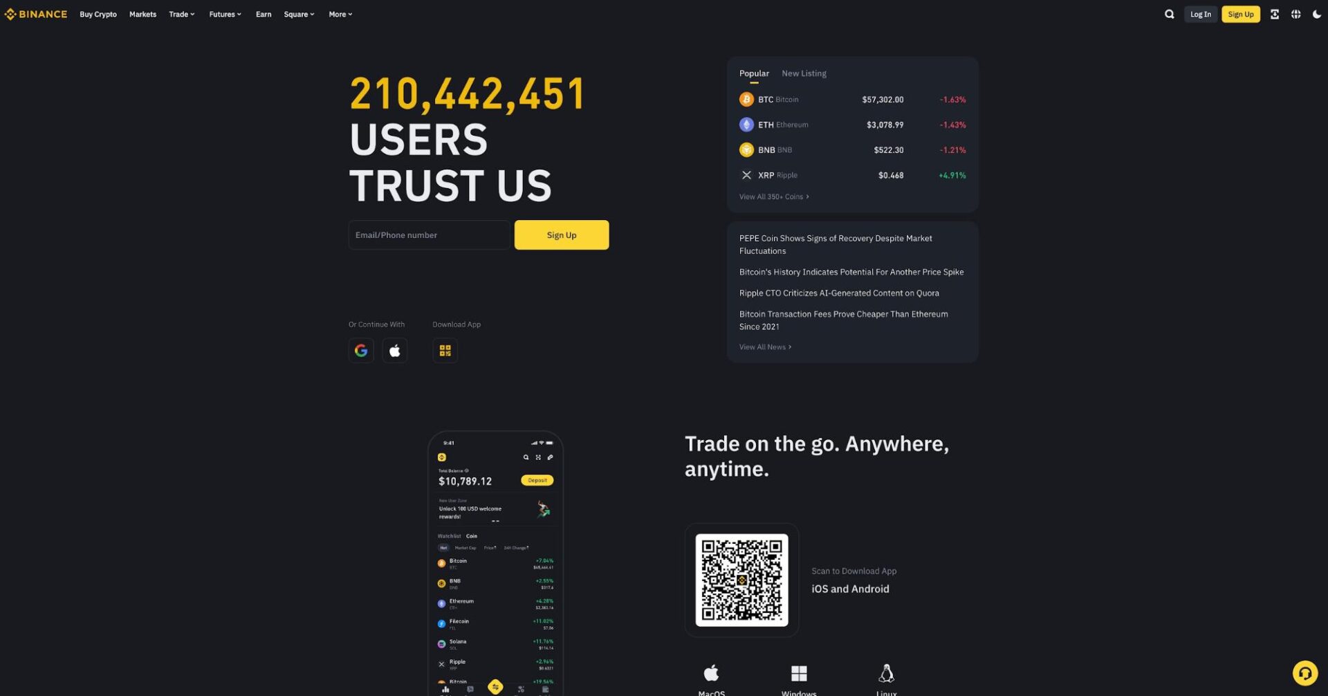 binance-top-1-zero-fees-crypto-exchange