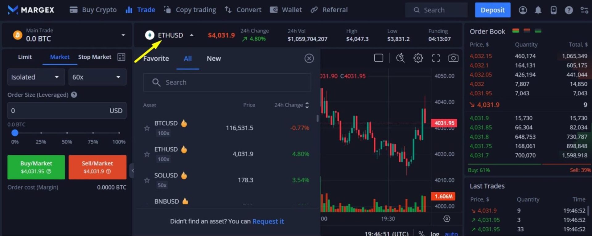 choose-trading-pair-on-margex