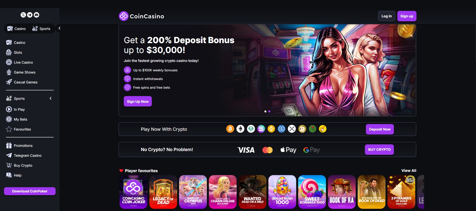 coincasino-homepage