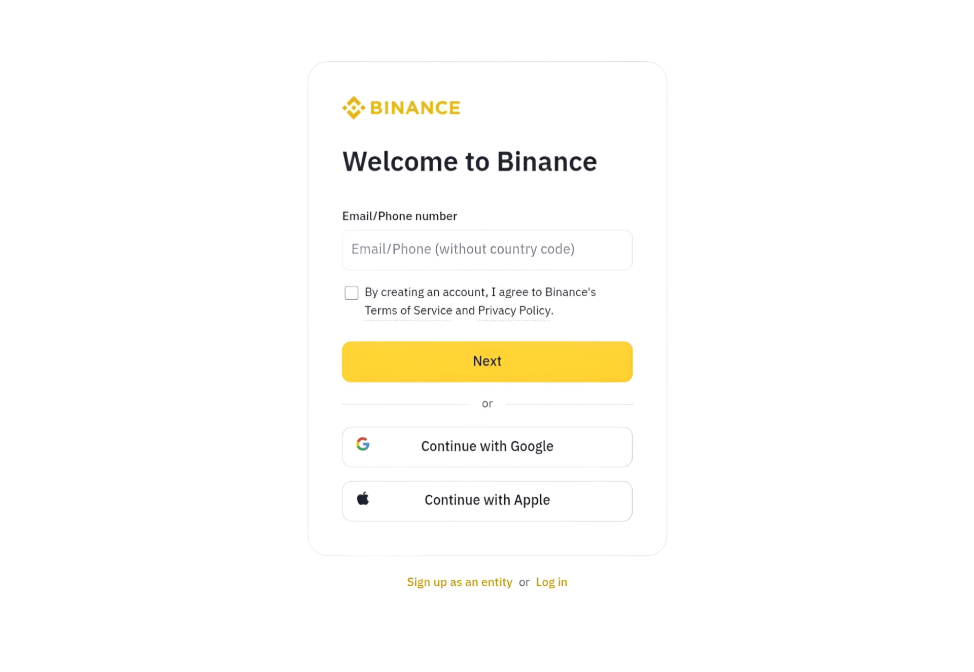 create-or-log-in-to-your-binance-account