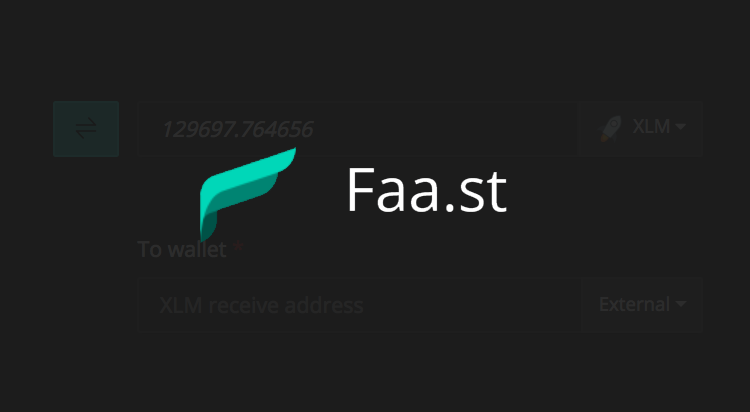 Crypto swap app Faast adds support for Stellar (XLM)