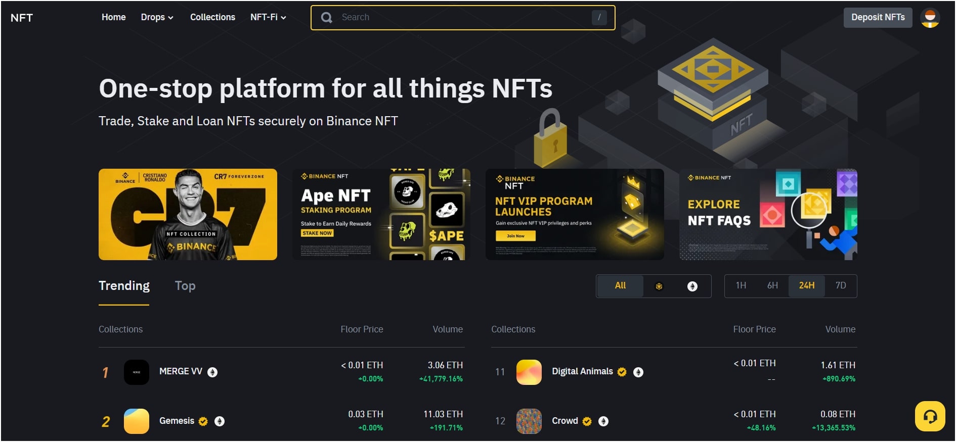 find-nfts-on-binance-nft-marketplace