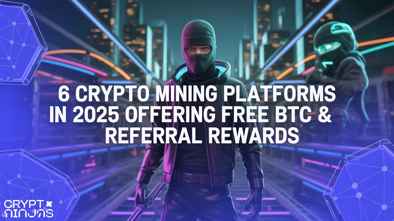 6 Crypto Mining Platforms in 2025 Offering Free BTC & Referral Rewards