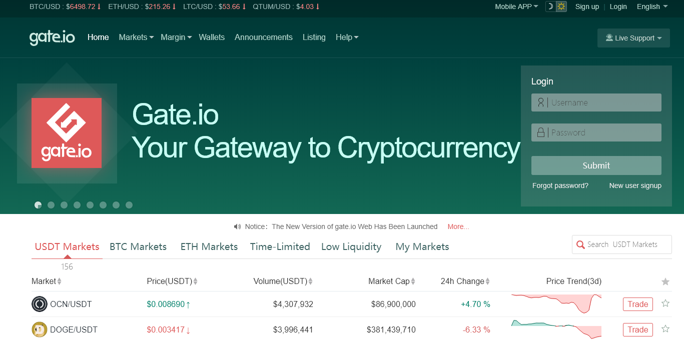 how to buy crypto on gate.io