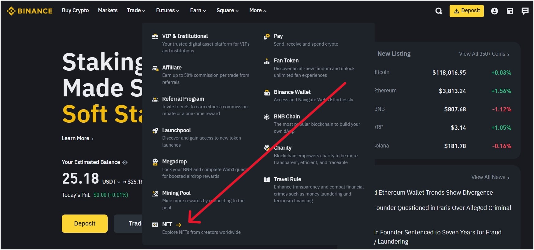 go-to-binance-nft-marketplace-on-binance