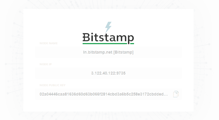 Lightning Network Bitstamp
