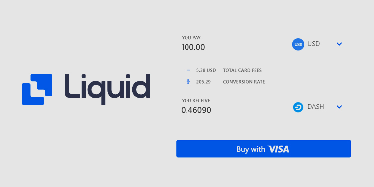 Crypto platform Liquid.com's 'Quick Exchange now live in the DASH mobile app