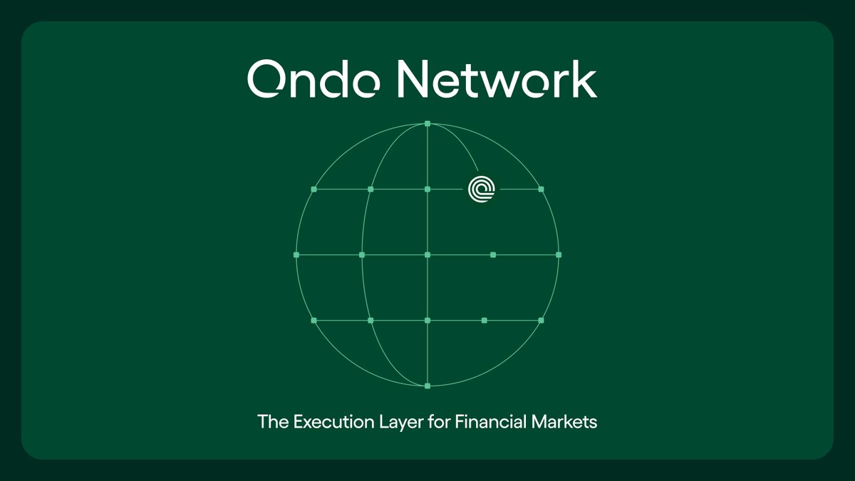 Ondo Network Goes Live, Bringing Near-CEX Speed and Verifiable Onchain Execution
