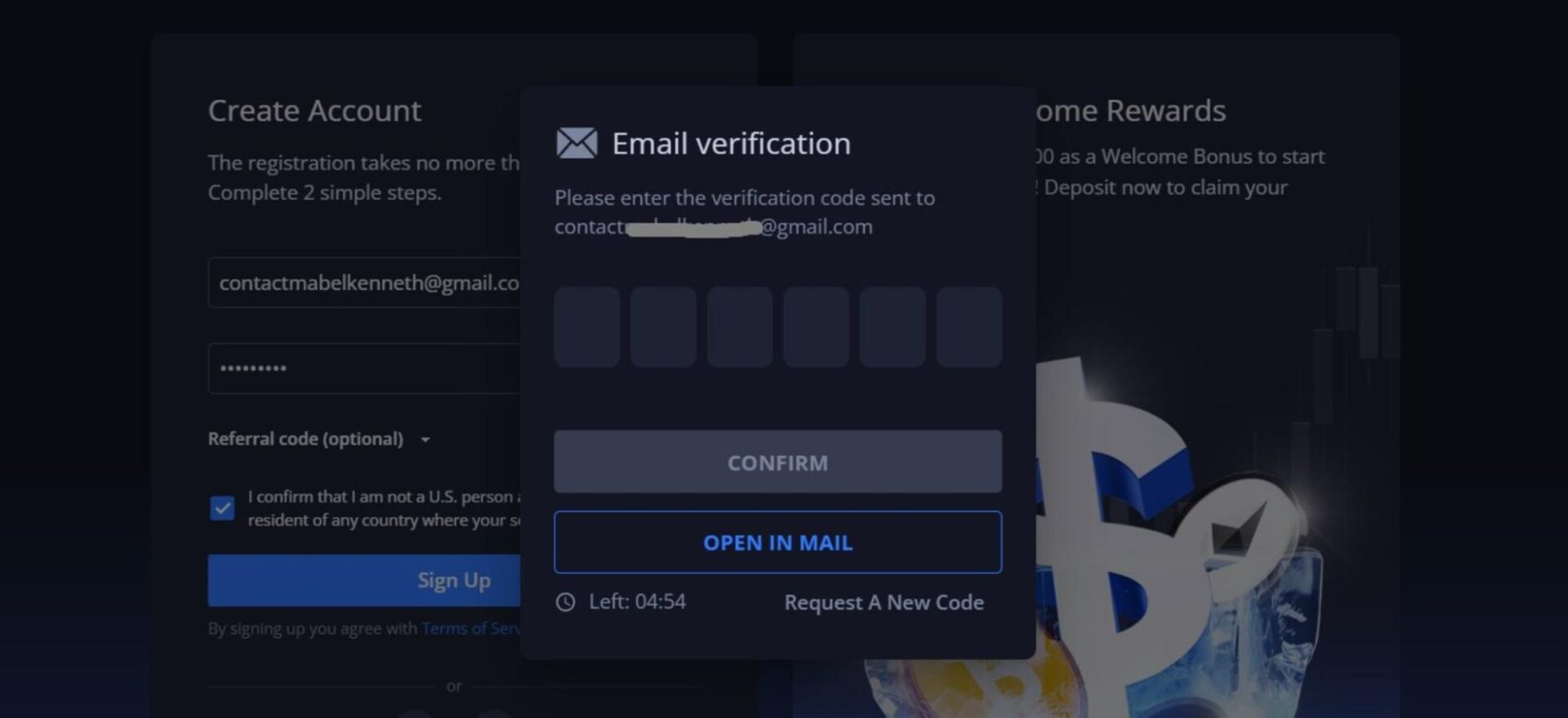 receive-email-verification-to-open-trading-account-on-margex-exchange