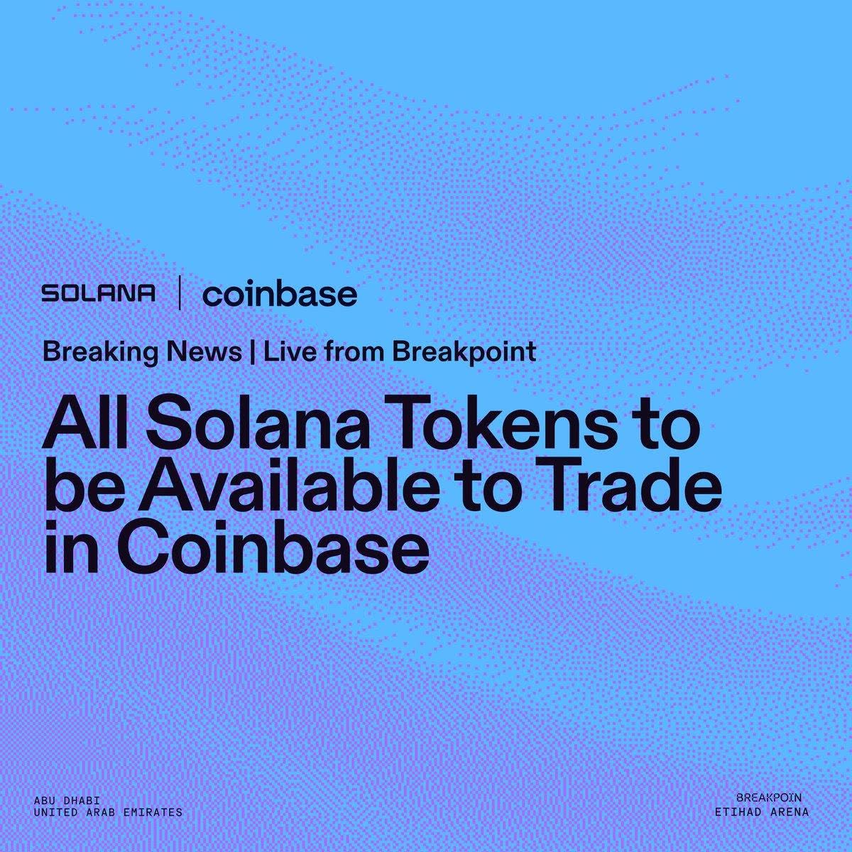 Coinbase Opens Trading for All Solana Tokens to 100 million Users in Major On-Chain Shift