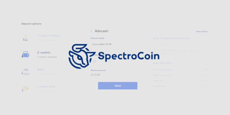 Crypto exchange and payment platform SpectroCoin adds Advcash transfers