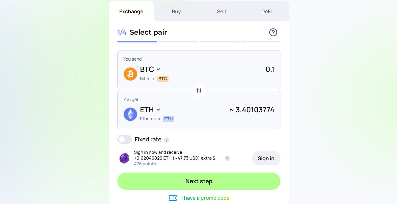 start-a-swap-on-changelly