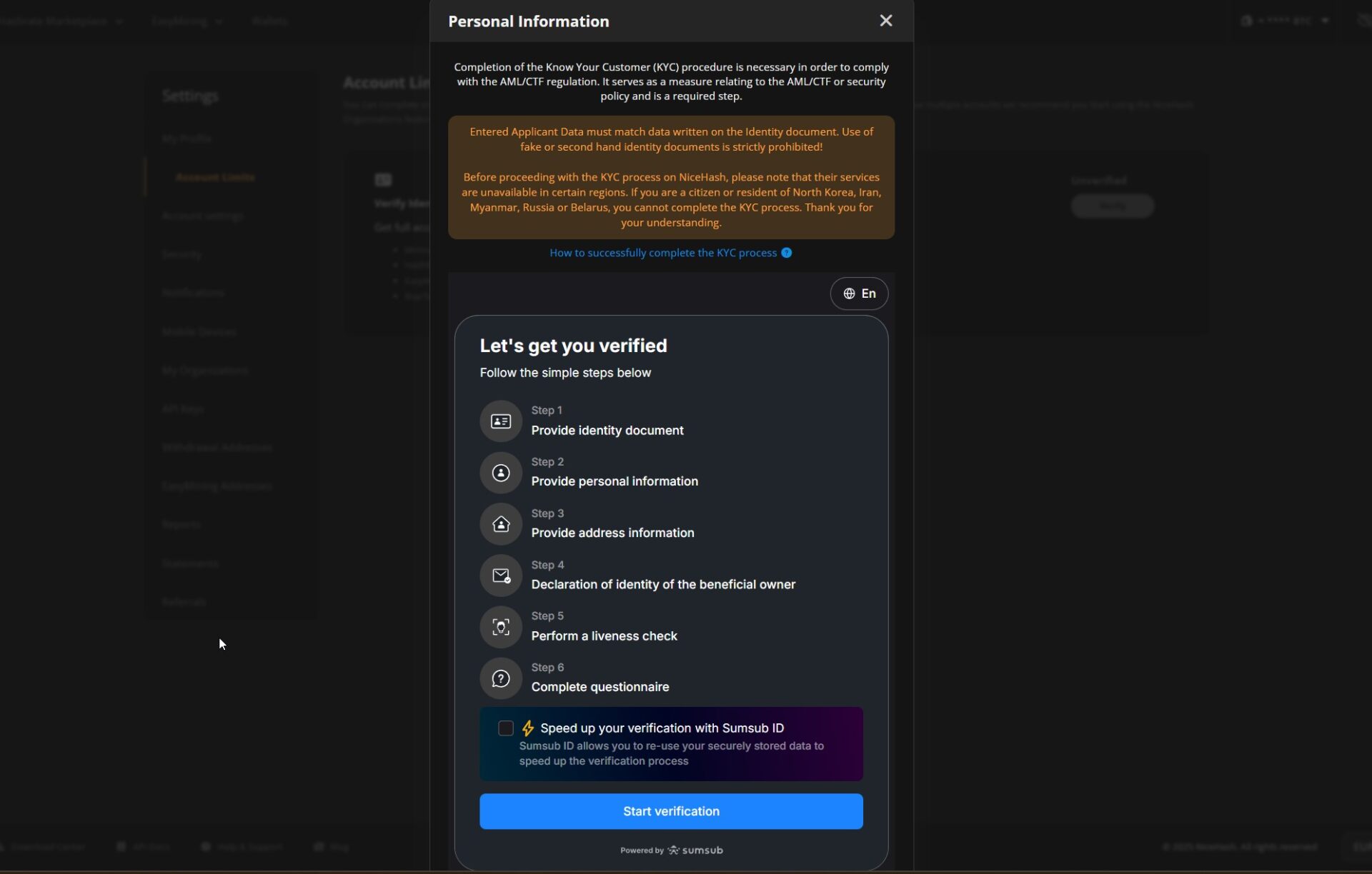 step-3-complete-kyc-on-nicehash
