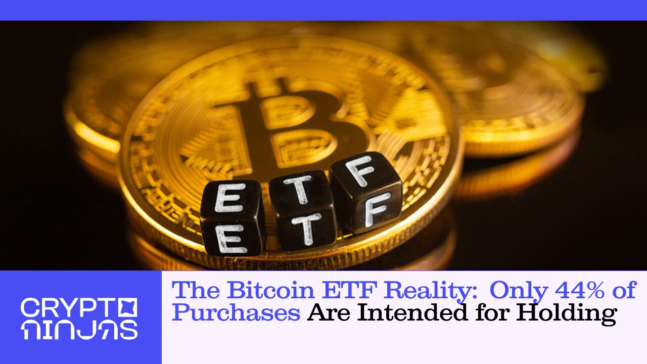 the-bitcoin-etf-reality-only-44-percent-of-purchases-are-intended-for-holding