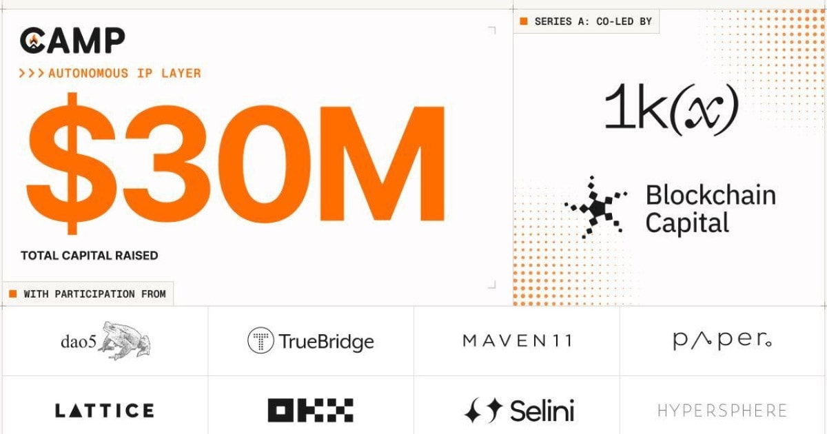 camp-network-secures-30m-to-pioneer-the-first-autonomous-ip-layer-1-blockchain