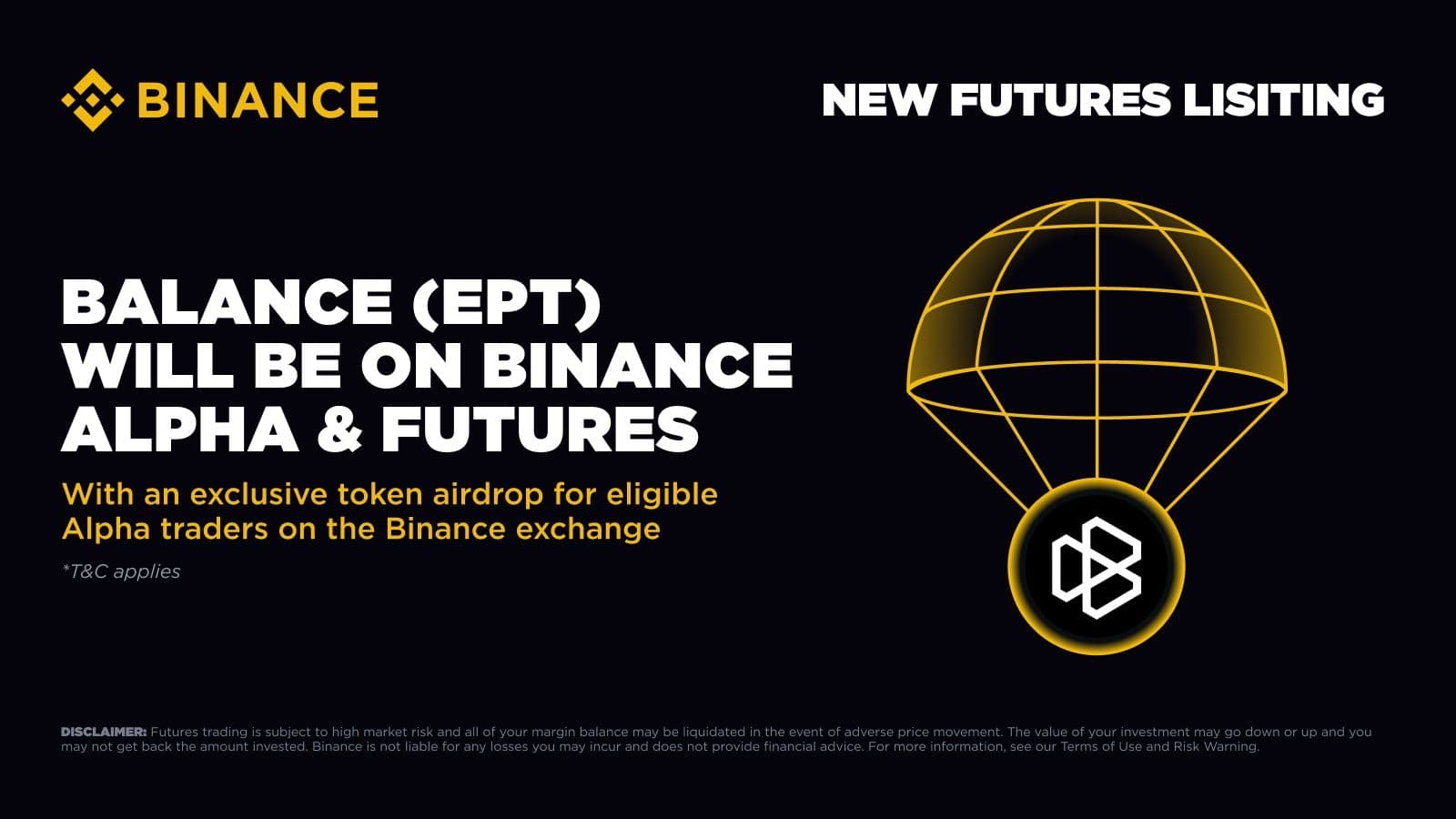 binance-lists-balance-ept-on-alpha-and-futures-ahead-of-token-generation-event